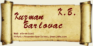Kuzman Barlovac vizit kartica